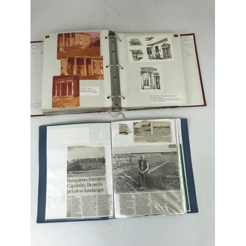 87 - TWO ALBUMS OF LOCAL INTEREST CROOME COURT & PARK, CUTTINGS, CARDS & SNIPPETS