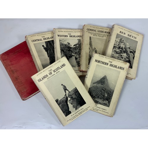 80 - SET OF 7 SCOTTISH MOUNTAINEERING CLUB GUIDES TO THE HIGHLANDS (1930S)