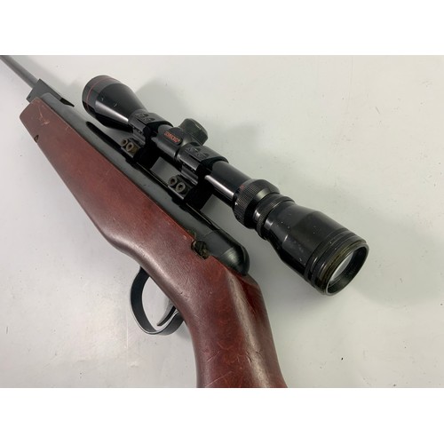 521 - WEBLEY AND SCOTT VULCAN AIR RIFLE WITH SIMMONS TELESCOPIC SIGHT- COLLECTION ONLY