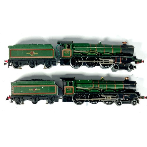 478 - HORNBY DUBLO, 2 X EX GWR CASTLE CLASS LOCOMOTIVES 7013 BRISTOL CASTLE, 3R