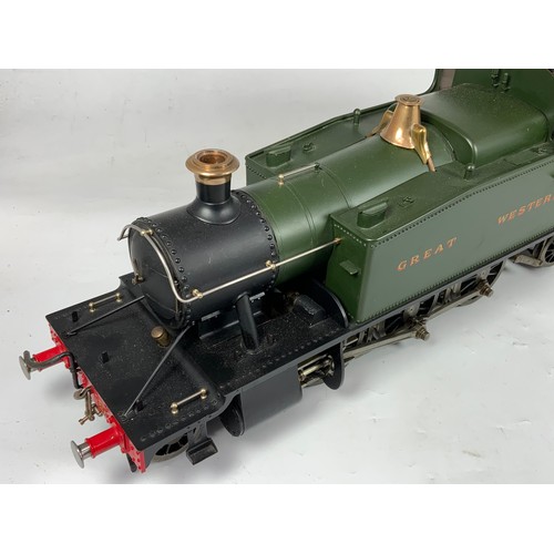 530 - MODEL RAILWAY, A WELL ENGINEERED, 3.5 INCH GAUGE MODEL BASED ON A GREAT WESTERN RAILWAY SMALL PRAIRI... 