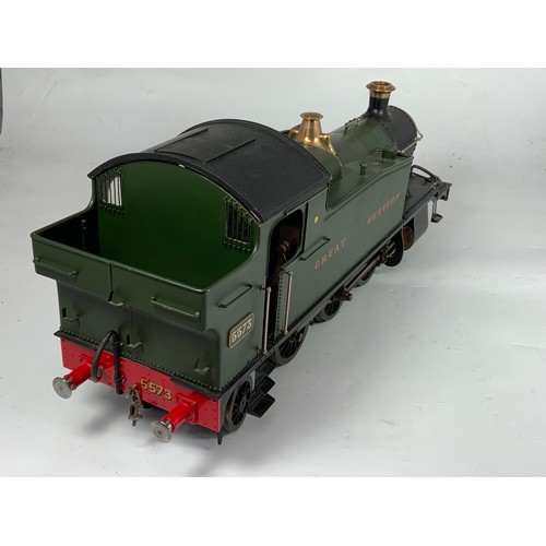 530 - MODEL RAILWAY, A WELL ENGINEERED, 3.5 INCH GAUGE MODEL BASED ON A GREAT WESTERN RAILWAY SMALL PRAIRI... 