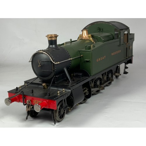 530 - MODEL RAILWAY, A WELL ENGINEERED, 3.5 INCH GAUGE MODEL BASED ON A GREAT WESTERN RAILWAY SMALL PRAIRI... 