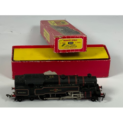 485 - HORNBY DUBLO 2R BOXED LOCOMOTIVE, 2-6-4T 2218, 80033