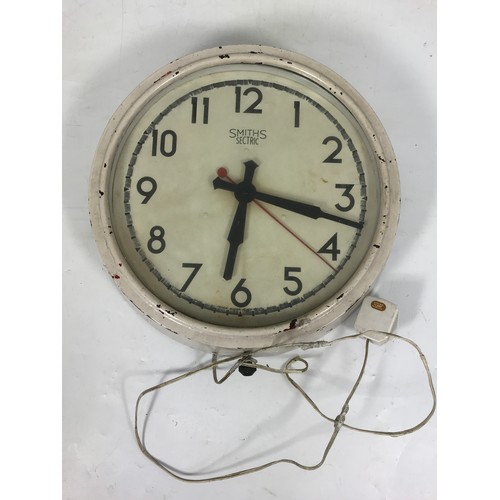 170 - ORIGINAL SMITHS SECTRIC ELECTRIC WALL CLOCK, APPROX. 36 cm DIAMETER