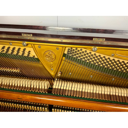 183 - EARLY 20TH CENTURY BECHSTEIN MAHOGANY CASED UPRIGHT PIANO