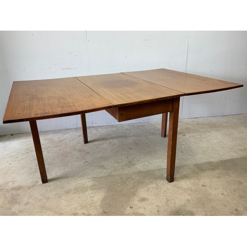 273 - MAHOGANY DROP LEAF DINING TABLE