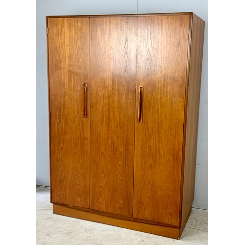 188 - G PLAN TEAK TRIPLE WARDROBE