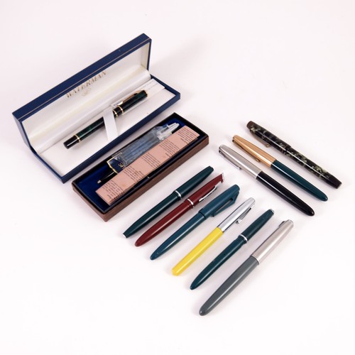 257 - QTY. MISC. FOUNTAIN AND BALLPOINT PENS INC. PARKER, WATERMAN, SHEAFFER AND OTHERS