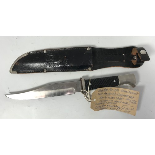 135 - WHITBY SOLINGEN GERMANY ORIGINAL BOWIE / SHEAF KNIFE BELIEVED TO BE 1930’s GERMAN BOY SCOUT KNIFE