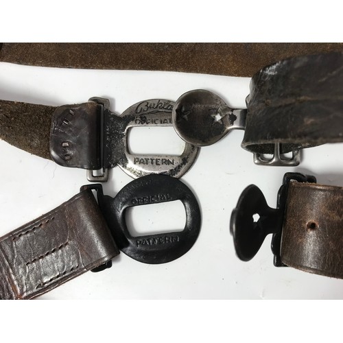 164 - 5 VINTAGE SCOUT BELTS