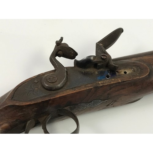 141 - FLINTLOCK PISTOL AND ONE OTHER