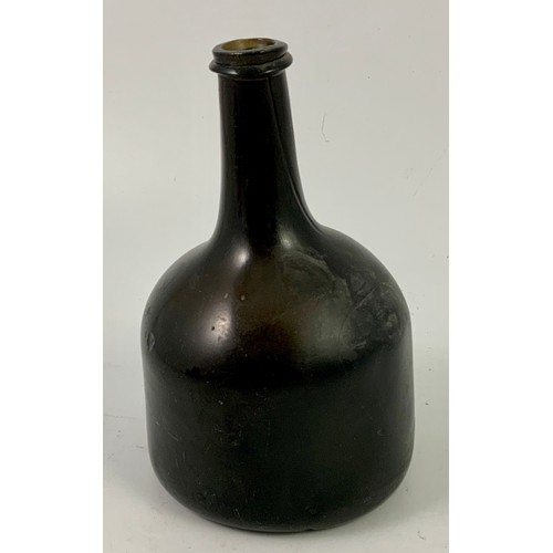 126 - 18TH CENTURY MALLET SHAPED WINE BOTTLE, LABEL TO UNDERSIDE ‘C1720 FROM DUKE OF WESTMINSTER ESTATE’ A... 