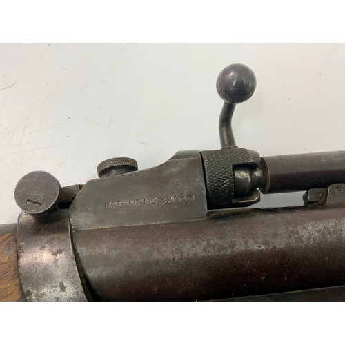 142 - VINTAGE WEBLEY SERVICE AIR RIFLE MARK II IN RARE 'UNMOLESTED' CONDITION, HAVING WALNUT STOCK, ORIGIN... 