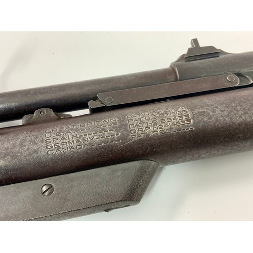 142 - VINTAGE WEBLEY SERVICE AIR RIFLE MARK II IN RARE 'UNMOLESTED' CONDITION, HAVING WALNUT STOCK, ORIGIN... 