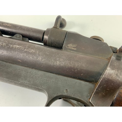 142 - VINTAGE WEBLEY SERVICE AIR RIFLE MARK II IN RARE 'UNMOLESTED' CONDITION, HAVING WALNUT STOCK, ORIGIN... 