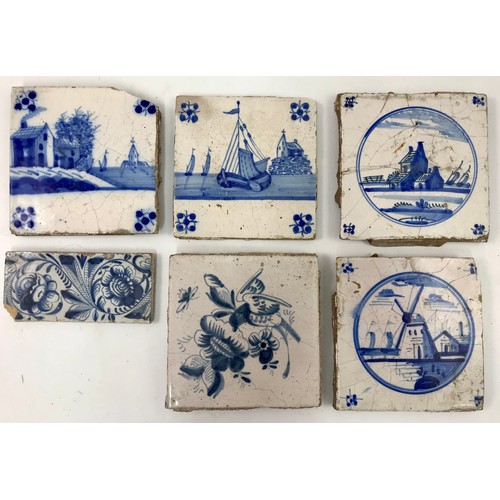 86 - QUANTITY MISC. DELFT TILES