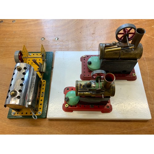 5 - 2 MAMOD & A MECCANO STATIONARY ENGINE