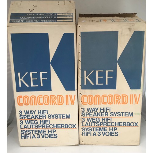 179 - PAIR OF KEF CONCORD IV SPEAKERS BOXED