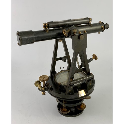 279 - ELLIOTT BROTHERS, LONDON, THEODOLITE IN FITTED CASE WITH CARRYING HANDLES, COMPRISES TELESCOPE AND S... 