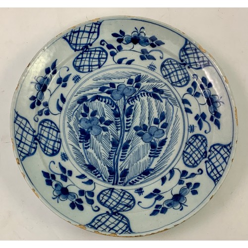 126 - DELFT TYPE DISH, APPROX. 23 cm dia.