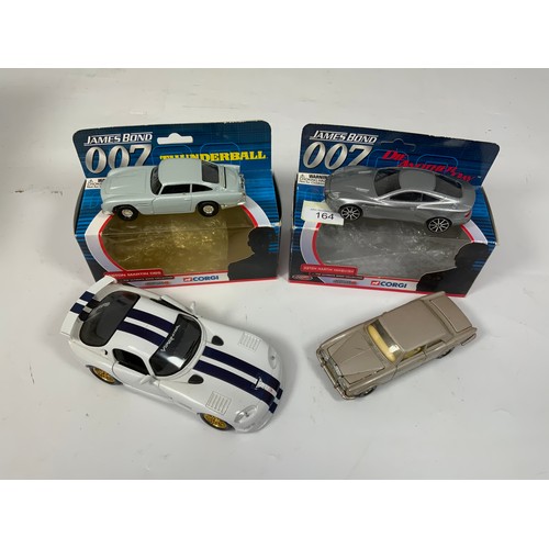 103 - CORGI, 2 PART BOXED JAMES BOND 007 SERIES CARS, ASTON MARTIN DB5, VANQUISH, PLUS U/B RR CORNICHE, & ... 