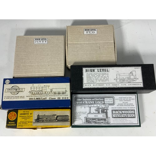 303 - 00 GAUGE MODEL RAILWAY KITS, GEM MODELS C.R CARDEAN, HIGH LEVEL PUG, JINTY, & BLACK HAWTHORN 0-4-0 S... 