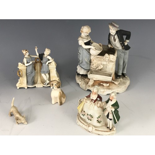 73 - MISC. CONTINENTAL AND OTHER PORCELAIN FIGURE GROUPS