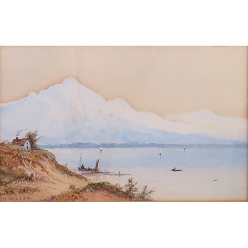 17 - WATER COLOUR DEPICTING LOCH GOYLE WITH SIGNATURE T WILSON