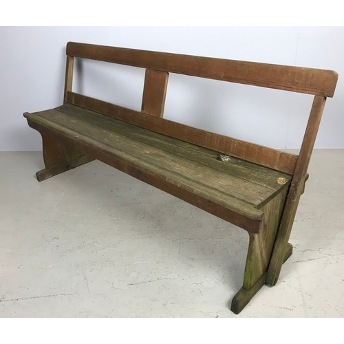 189 - WOODEN 'PLATFORM'/ TRAM BENCH 170cm LONG