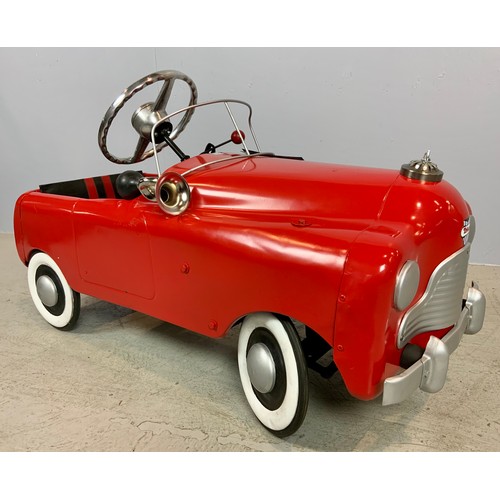 92 - 1956, TRI- ANG  PEDAL CAR, ARIEL T/60, ORIGINAL SOLID TYRES GWO