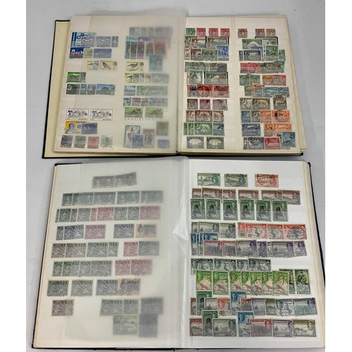 504 - BRITISH COMMONWEALTH IN 2 STOCK BOOKS, VARIOUS COUNTRIES EARLY TO MODERN, MINT AND USED, 1000S.