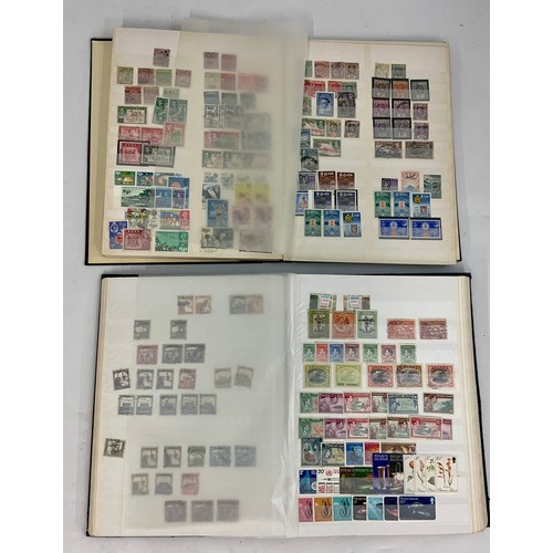 504 - BRITISH COMMONWEALTH IN 2 STOCK BOOKS, VARIOUS COUNTRIES EARLY TO MODERN, MINT AND USED, 1000S.