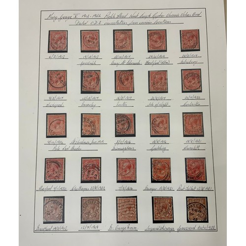 509 - GB KING GEORGE 5TH COLLECTION 1912 – 36 VERY FINE USED INCLUDING SHADES AND WATERMARK VARIETIES, PLU... 