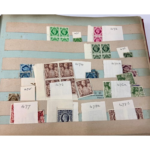 579 - STAMPS, OLD STYLE STOCK BOOK  GB ALL REIGNS, PICKINGS NOTED INC. 478 10/- UNMTD MARGINAL, 476 2/6 BL... 