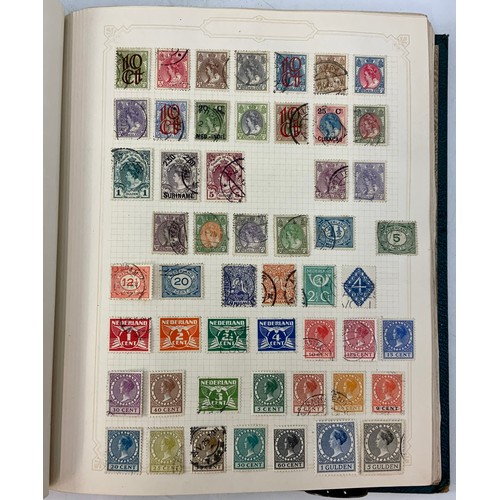 585 - STAMPS, GREEN SIMPLEX ALBUM, GB 4 MARGIN 1d BLACK, 1840 2d BLUE 4 MARGIN PAIR, GOOD QV VALUES INC. S... 