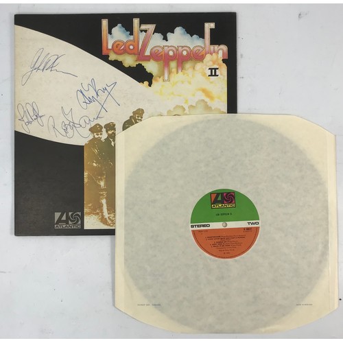 304 - LED ZEPPELIN II LP SIGNED BY ROBERT PLANT, JIMMY PAGE, JOHN PAUL JONES, AND JOHN BONHAM.
(amended es... 