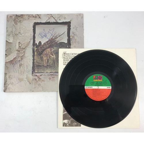 305 - LED ZEPPELIN IV LP SIGNED BY ROBERT PLANT, JIMMY PAGE, JOHN PAUL JONES, AND JOHN BONHAM.
(amended es... 