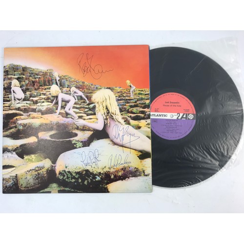 306 - LED ZEPPELIN HOUSE OF THE HOLY LP SIGNED BY ROBERT PLANT, JIMMY PAGE, JOHN PAUL JONES, AND JOHN BONH... 