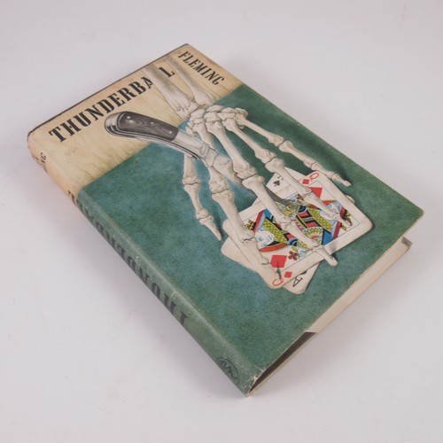 2 - FLEMING, IAN, THUNDERBALL, FIRST EDITION, JONATHAN CAPE 1961, ORIGINAL BLACK CLOTH WITH BLIND STAMPE... 