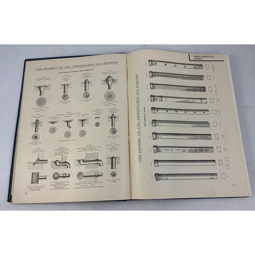 61 - MISC. TRADE CATALOGUES ETC. INC. IMPRESSIVE HARD COVER LION FOUNDRY C. LTD. LION CASTINGS ILLUSTRATE... 