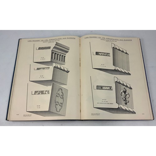 61 - MISC. TRADE CATALOGUES ETC. INC. IMPRESSIVE HARD COVER LION FOUNDRY C. LTD. LION CASTINGS ILLUSTRATE... 