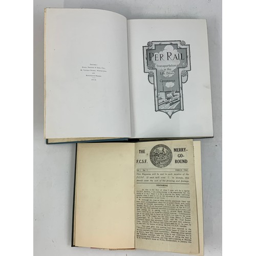 8 - PER RAIL, TRANSPORTATION IS THE LIFE BLOOD OF COMMERCE, 1913, WITH FOLD OUT MAPS AND VIEWS, INTEREST... 