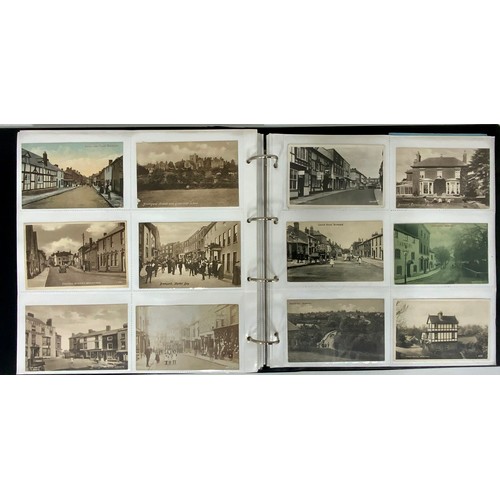 256 - ALBUM OF MOSTLY REAL PHOTO POSTCARDS, LOCAL INTEREST INC. UPTON UPON SEVERN, INC. PLANE M.GUSTAV HAM... 