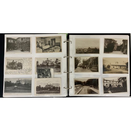 258 - ALBUM OF MISC. REAL PHOTO POSTCARDS, MOSTLY MALVERN RELATED