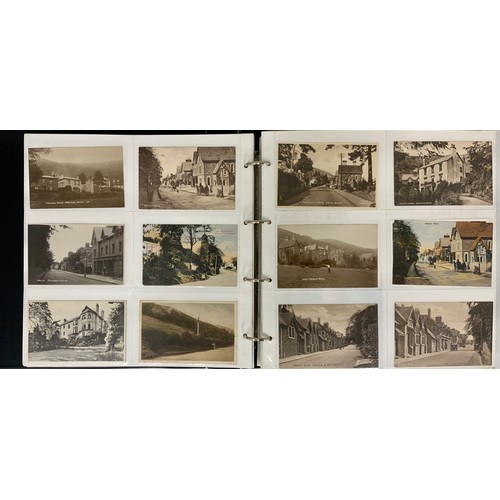 263 - ALBUM OF REAL PHOTO AND OTHER POSTCARDS, MOSTLY MALVERN RELATED