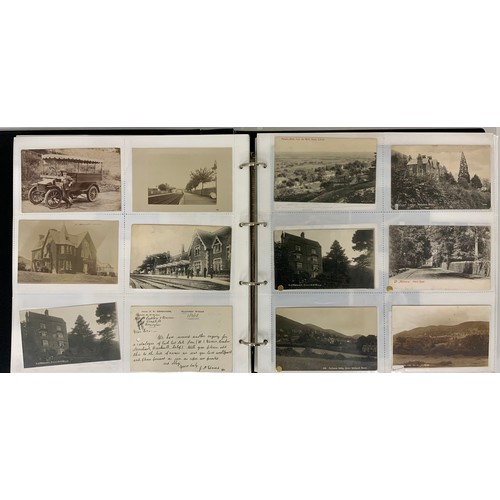 263 - ALBUM OF REAL PHOTO AND OTHER POSTCARDS, MOSTLY MALVERN RELATED