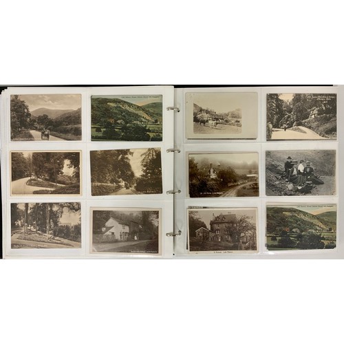 263 - ALBUM OF REAL PHOTO AND OTHER POSTCARDS, MOSTLY MALVERN RELATED