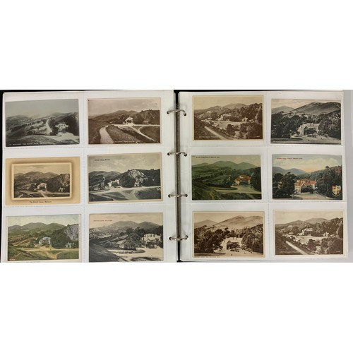 263 - ALBUM OF REAL PHOTO AND OTHER POSTCARDS, MOSTLY MALVERN RELATED