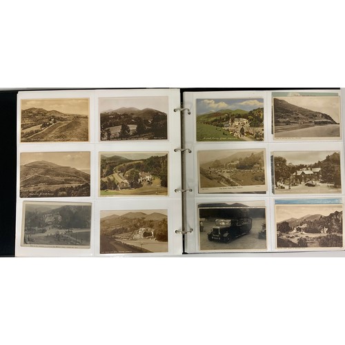 263 - ALBUM OF REAL PHOTO AND OTHER POSTCARDS, MOSTLY MALVERN RELATED